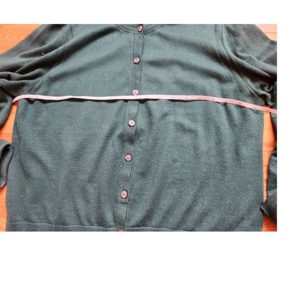 Banana Republic large petite green cardigan - Picture 6 of 8